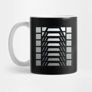 “Dimensional Stairway (No.2)” - V.1 Grey - (Geometric Art) (Dimensions) - Doc Labs Mug